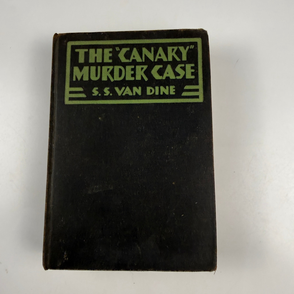 Antique The Canary Murder Case by S.S. Van Dine 1927 1st Edition Vintage